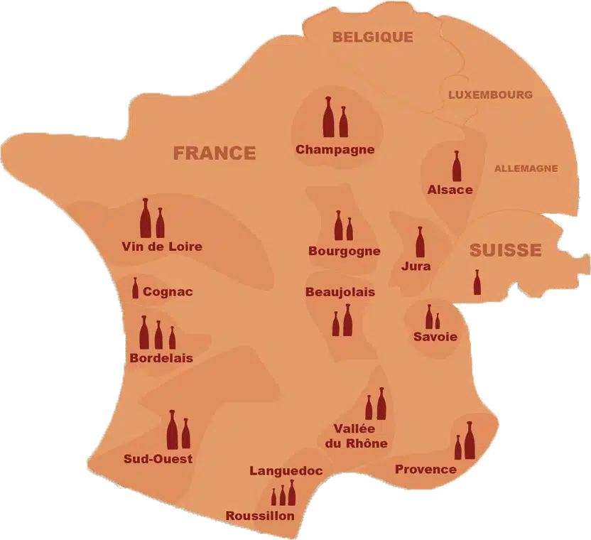 carte de france vignobles covigneron